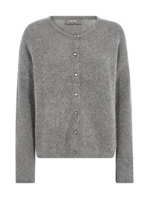 MOS MOSH CARDIGAN, ALMINE KNIT GREY MELANGE 