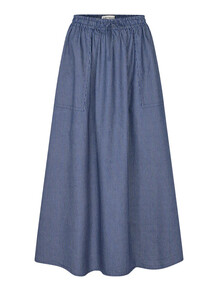 LOLLYS LAUNDRY MAXI NEDERDEL, AKANE DARK BLUE
