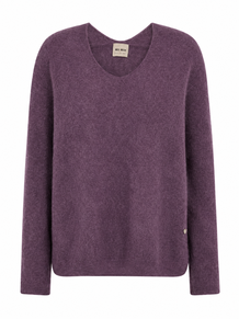 MOS MOSH STRIK, THORA V-NECK SWEET GRAPE