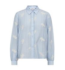CO' COUTURE SKJORTE, AMELIA EMB PALE BLUE
