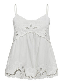 CO'COUTURE TOP, ASTOR SINGLET WHITE