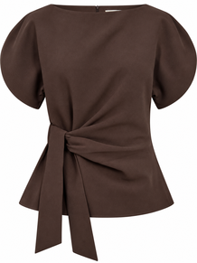 CO' COUTURE BLUSE, ACILE BROWN