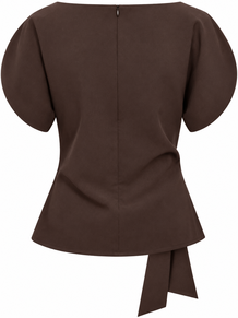 CO' COUTURE BLUSE, ACILE BROWN