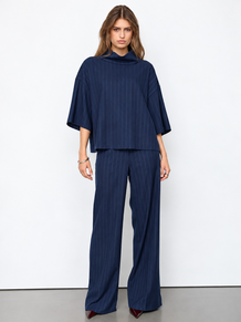CO' COUTURE BUKSER, GABIE PIN WIDE NAVY