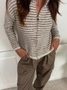 MARTA STRIK CARDIGAN, 9586 BEIGE