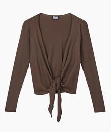NØRGAARD PÅ STRØGET WRAP TOP, BRUN