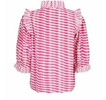 NEO NOIR BLUSE, CHACHA GRAPHIC PINK