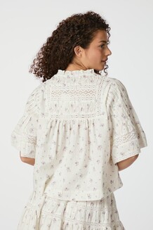 NEO NOIR BLUSE, SIAMA DOBBY FLOWER