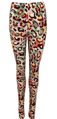 BLACK COLOUR LEGGINGS, ROBYN ARMY JUNGLE