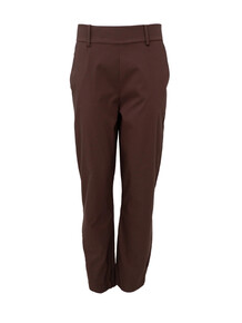 BLACK COLOUR BUKS, BEATE CIGARETTE PANT - COFFEE