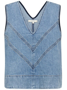 GOSSIA TOP, CHALINA DENIM BLUE