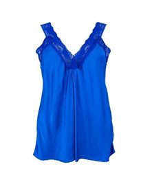 BLACK COLOUR TOP, BEA LACE ROYAL BLUE