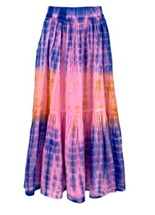BLACK COLOUR NEDERDEL, BCDIAZ TIE DIE BOHO ROSE BLUE