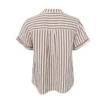 BLACK COLOUR BLUSE, MELINA CAMEL STRIPE