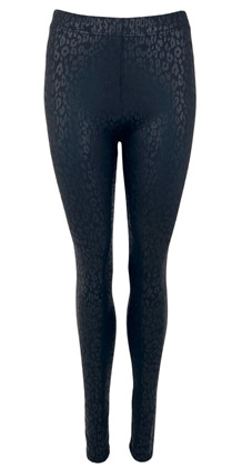 BLACK COLOUR LEGGINGS, RILEY LEO BLACK