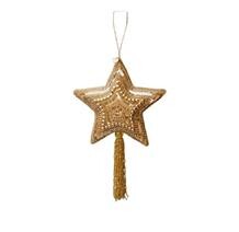 BLACK COLOUR JULEPYNT, XL TASSEL STAR