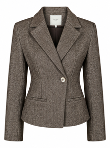 NEO NOIR BLAZER, VALIA HERRINGBONE