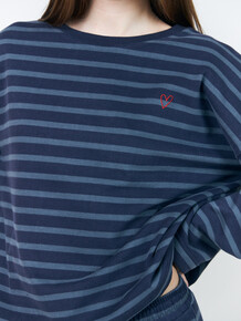 LOLLYS LAUNDRY SWEATSHIRT, DEMI DARK BLUE
