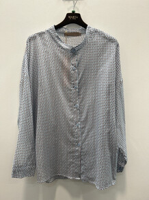 MARTA BLUSE, 258920 BLUE DOTS