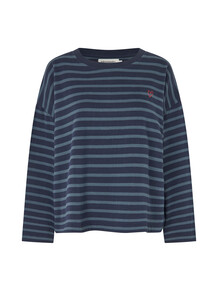 LOLLYS LAUNDRY SWEATSHIRT, DEMI DARK BLUE