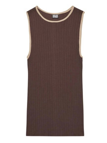 NØRGAARD PÅ STRØGET TANK TOP, BROWN/CAMEL