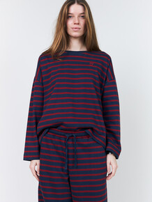 LOLLYS LAUNDRY SWEATSHIRT, DEMI BORDEAUX