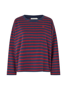 LOLLYS LAUNDRY SWEATSHIRT, DEMI BORDEAUX