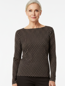 CABANA LIVING T-SHIRT, 24114 POIS BROWN