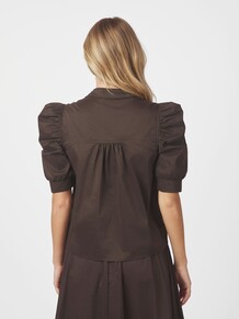 NEO NOIR BLUSE, ROELLA DARK BROWN
