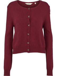 BASIC APPAREL CARDIGAN, CADY 792 BORDEAUX TRUFFLE