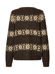 LOLLYS LAUNDRY CARDIGAN, PADOVA DARK MOKKA