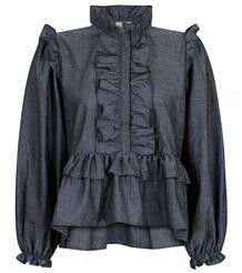 NEO NOIR BLUSE, HAWAII CHAMBRAY KOKSGRÅ