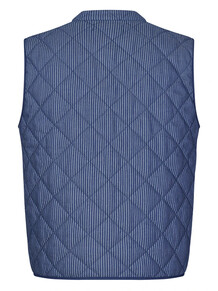 LOLLYS LAUNDRY QUILTED VEST, CAIRO DARK BLUE