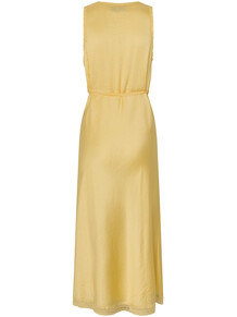 LOLLYS LAUNDRY MIDI KJOLE, CLARI LIGHT YELLOW