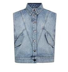 CO´ COUTURE VEST, BOWIE DENIM  FADE DENIM