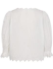 CO' COUTURE BLUSE, GEMMA EMBROIDERY HVID