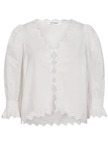 CO' COUTURE BLUSE, GEMMA EMBROIDERY HVID