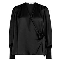 CO' COUTURE BLUSE, LEIKA WRAP BLACK