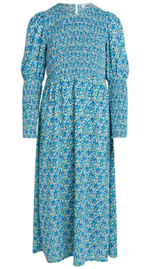 CO' COUTURE KJOLE, TERRY SMOCK NEW BLUE