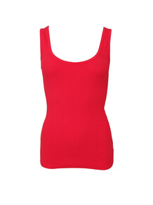 BLACK COLOUR TOP, VIBS RIB RED