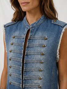 MARTA VEST, 268678 DENIM