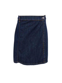 BLACK COLOUR NEDERDEL, RUSSEL WRAP DARK DENIM