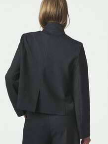 NEO NOIR BLAZER, TIRIA SLIM PINSTRIPE DARK NAVY