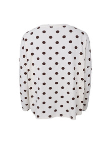 BLACK COLOUR BLUSE, ZELDA COFFEE DOT