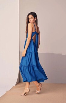 CO' COUTURE KJOLE, MONIUQUE STRAP NEW BLUE