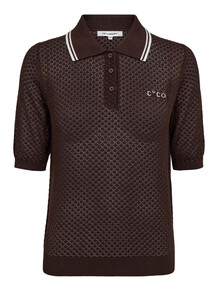 CO' COUTURE POLO STRIK, LUE DARK BROWN
