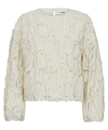 CO´ COUTURE BLUSE, SHANIA FLUFFY OFF WHITE