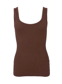 BLACK COLOUR TOP, VIBS RIB ESPRESSO