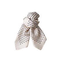 BLACK COLOUR TØRKLÆDE, BIANCA MINI OFF WHITE DOT