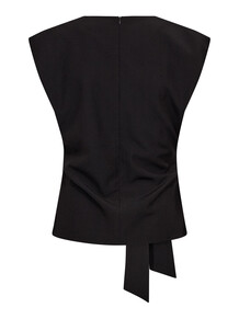 CO' COUTURE TOP, NOLAN PLEAT BLACK